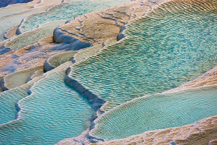 Travertine terraces of Pamukkale (UNESCO World Heritage Site), Turkey