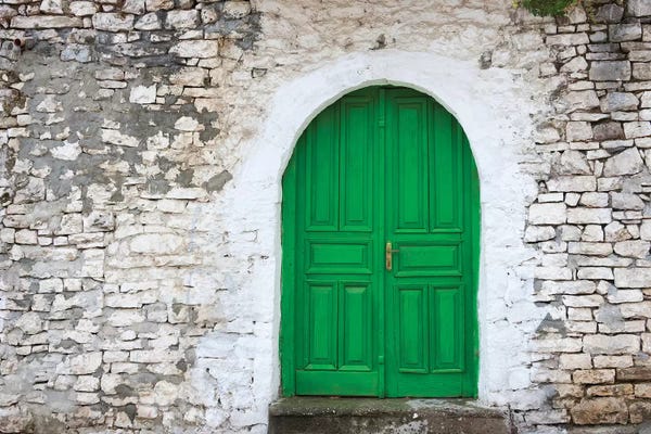 Doors: Door of an old house, Berat, Albania by Keren Su