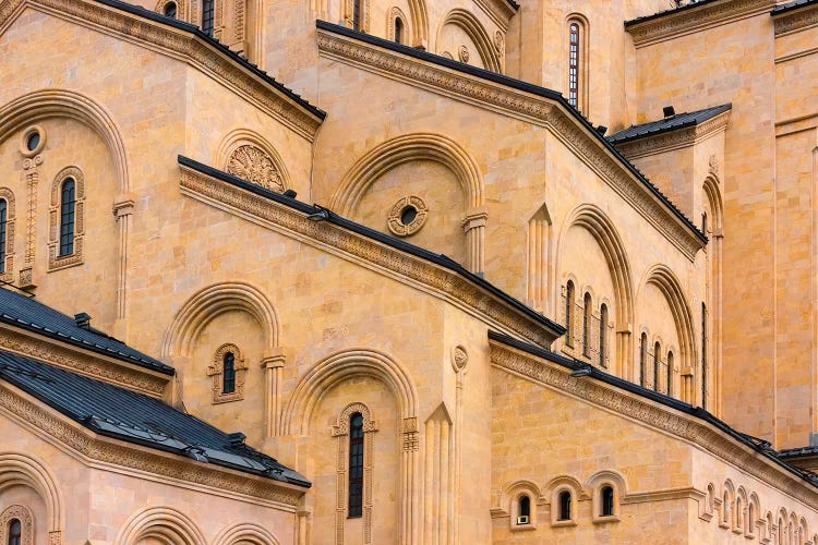 Holy Trinity Cathedral of Tbilisi, also known as Sameba. Tbilisi, Georgia. by Keren Su wall art