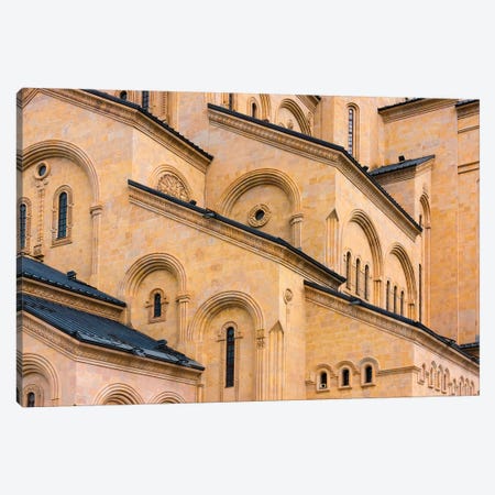 Holy Trinity Cathedral of Tbilisi, also known as Sameba. Tbilisi, Georgia. Canvas Print #KES31} by Keren Su Canvas Art