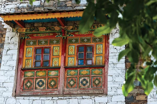 Tibet: Old house in Zhuokeji Headman's Village, Ngawa Tibetan and Qiang Autonomous Prefecture, China by Keren Su