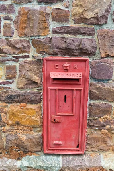 Postal drop box in the old town, Simon's Town, South Africa by Keren Su art print