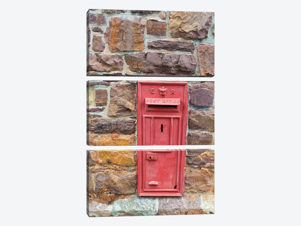 Postal drop box in the old town, Simon's Town, South Africa by Keren Su 3-piece Canvas Artwork