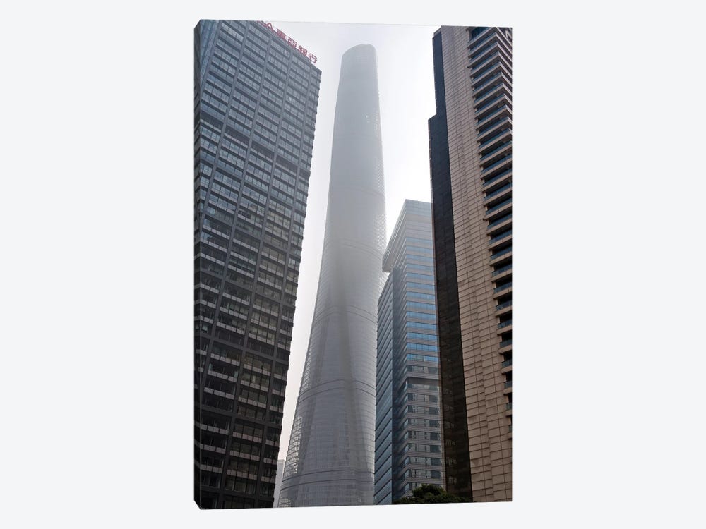Shanghai Tower and high-rise in Pudong, Shanghai, China by Keren Su 1-piece Canvas Wall Art
