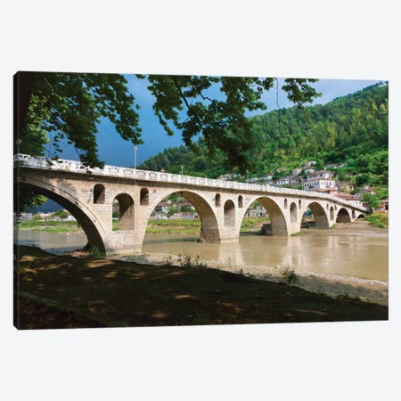 Stone bridge over River Osum, Berat, Albania Canvas Print #KES48} by Keren Su Canvas Print