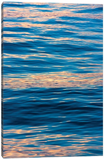 Ripples at sunrise, Lake Ohrid, Republic of Macedonia Canvas Art Print