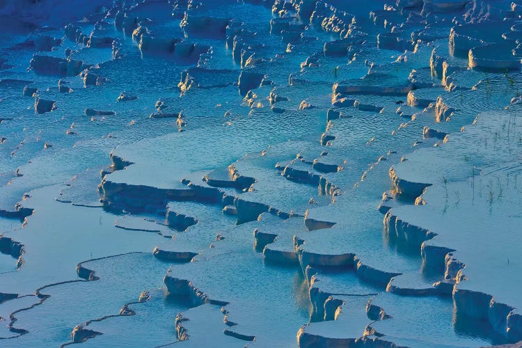 Travertine terraces of Pamukkale (UNESCO World Heritage Site), Turkey