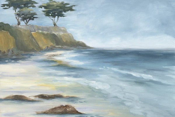 Large Coastal Art - Canvas Prints: Beach Cypress by Danusia Keusder