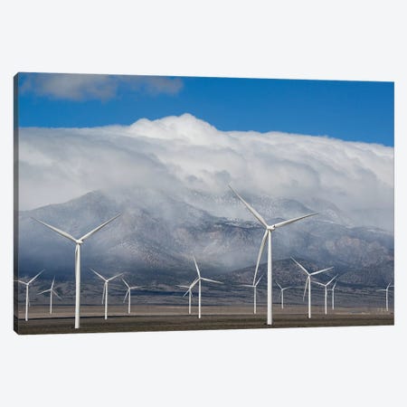 Wind Turbines, Schell Creek Range, Nevada Canvas Print #KEV6} by Kevin Schafer Canvas Print
