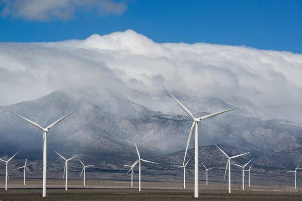 Minden Pictures: Wind Turbines, Schell Creek Range, Nevada by Kevin Schafer