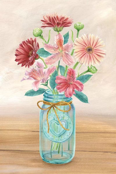 Kelsey Wilson: Floral Jar I by Kelsey Wilson