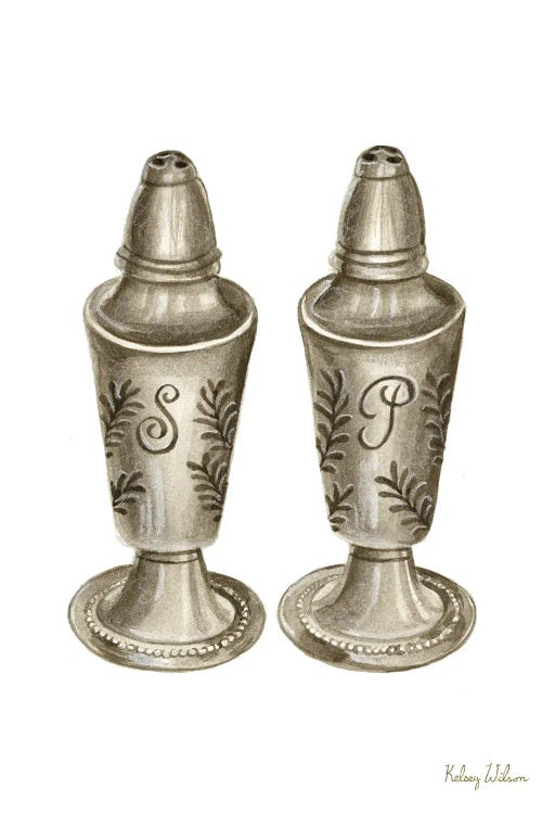 Vintage Tableware IV-Salt & Pepper