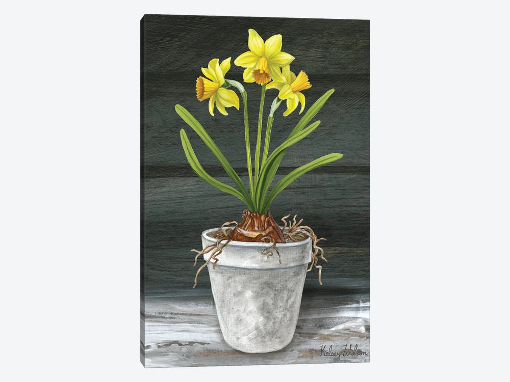 Farmhouse Garden I-Daffodils by Kelsey Wilson 1-piece Canvas Artwork
