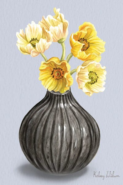 Kelsey Wilson: Poppies In Vase I by Kelsey Wilson