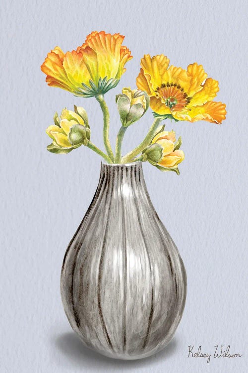 Poppies In Vase II