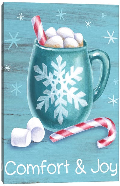 Peppermint Cocoa III-Comfort & Joy Canvas Art Print - Home for the Holidays