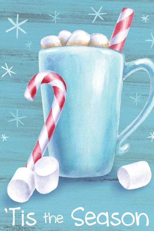 Peppermint Cocoa II-Tis the Season by Kelsey Wilson wall art