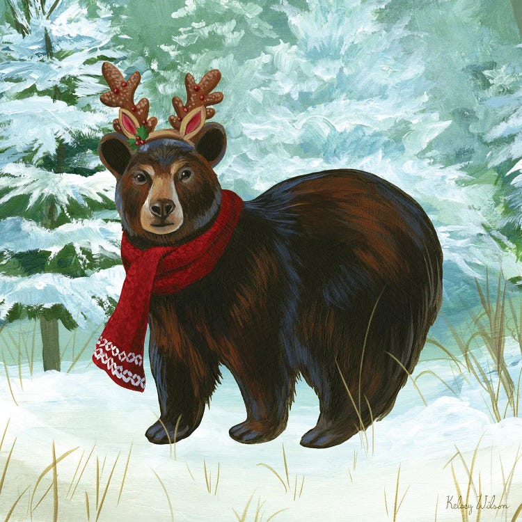 Winterscape I-Bear by Kelsey Wilson wall art