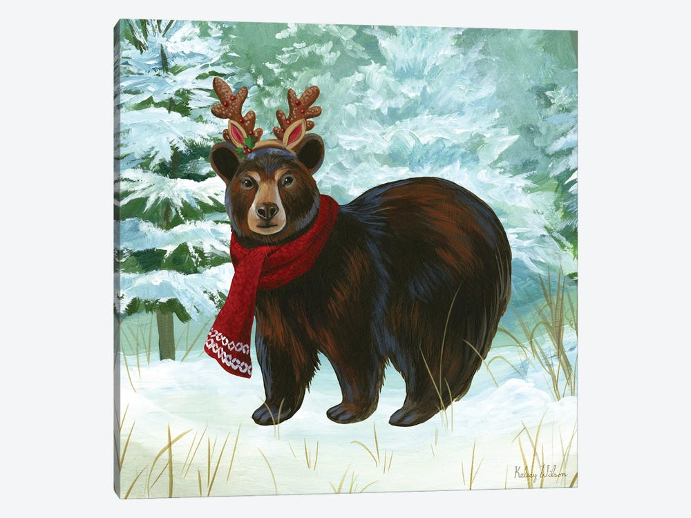 Winterscape I-Bear by Kelsey Wilson 1-piece Art Print