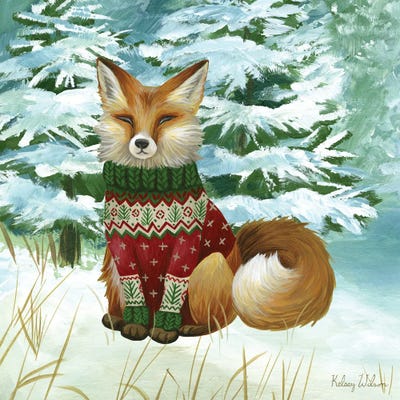 Winterscape II-Fox by Kelsey Wilson art print