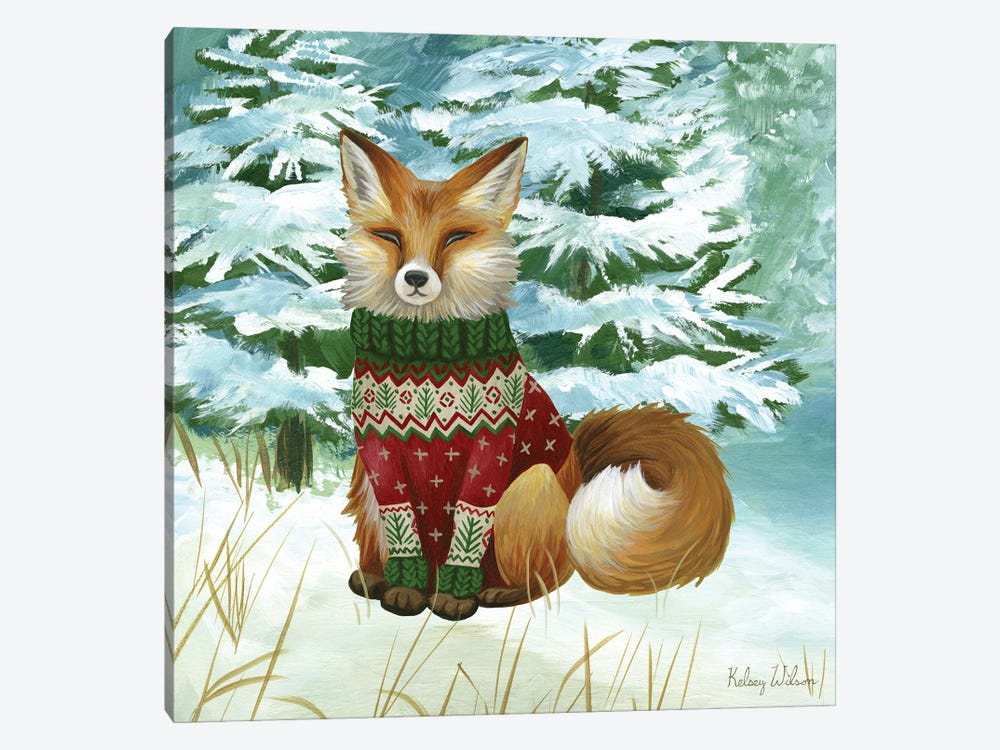 Winterscape II-Fox by Kelsey Wilson 1-piece Canvas Art