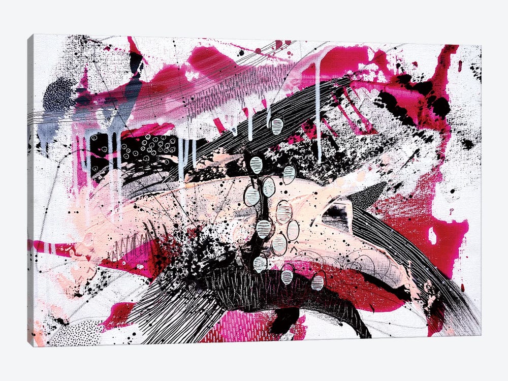 Pink Power by Kristen Elizabeth 1-piece Canvas Print
