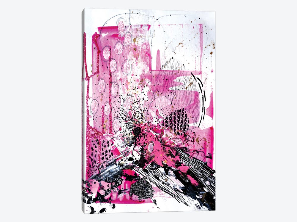 Splash Of Pink by Kristen Elizabeth 1-piece Canvas Print