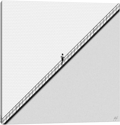 No Sweets Without Sweat II Canvas Art Print - Stairs & Staircases