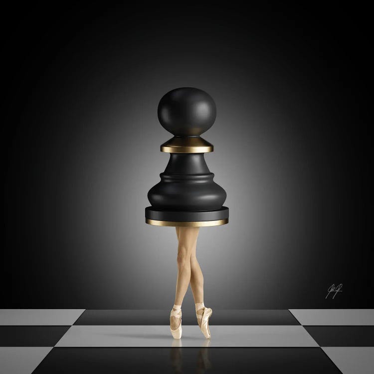 Never underestimate a Pawn! by Kathrin Federer wall art