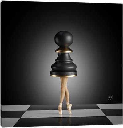 Never underestimate a Pawn! Canvas Art Print - Kathrin Federer