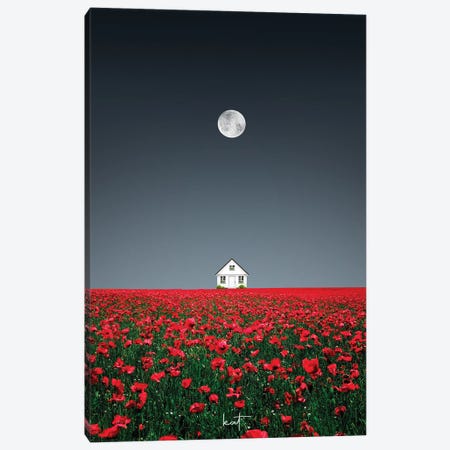 Nestled In A Blossom Canvas Print #KFD181} by Kathrin Federer Canvas Wall Art