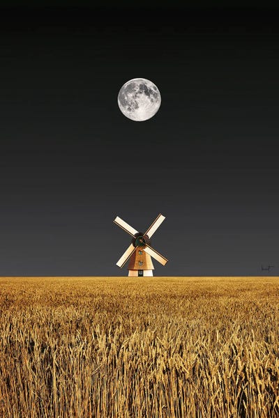 Watermills & Windmills: Gold Windmill by Kathrin Federer