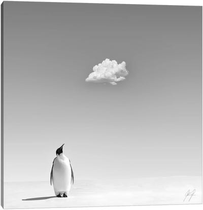 A Cooling In The Scorching Heat Canvas Art Print - Penguin Art