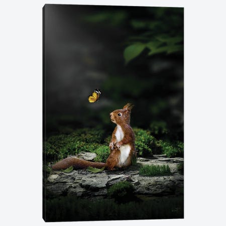 A Gentle Touch Canvas Print #KFD200} by Kathrin Federer Art Print
