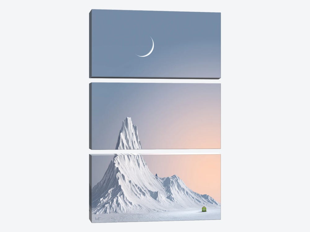 Snow Peak by Kathrin Federer 3-piece Canvas Art