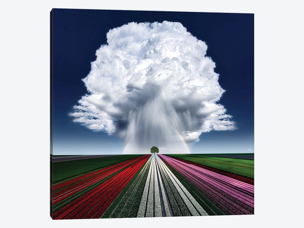 Rainbow Cloud by Kathrin Federer 1-piece Canvas Print