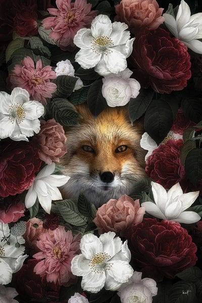 Foxes: Floral Fox by Kathrin Federer