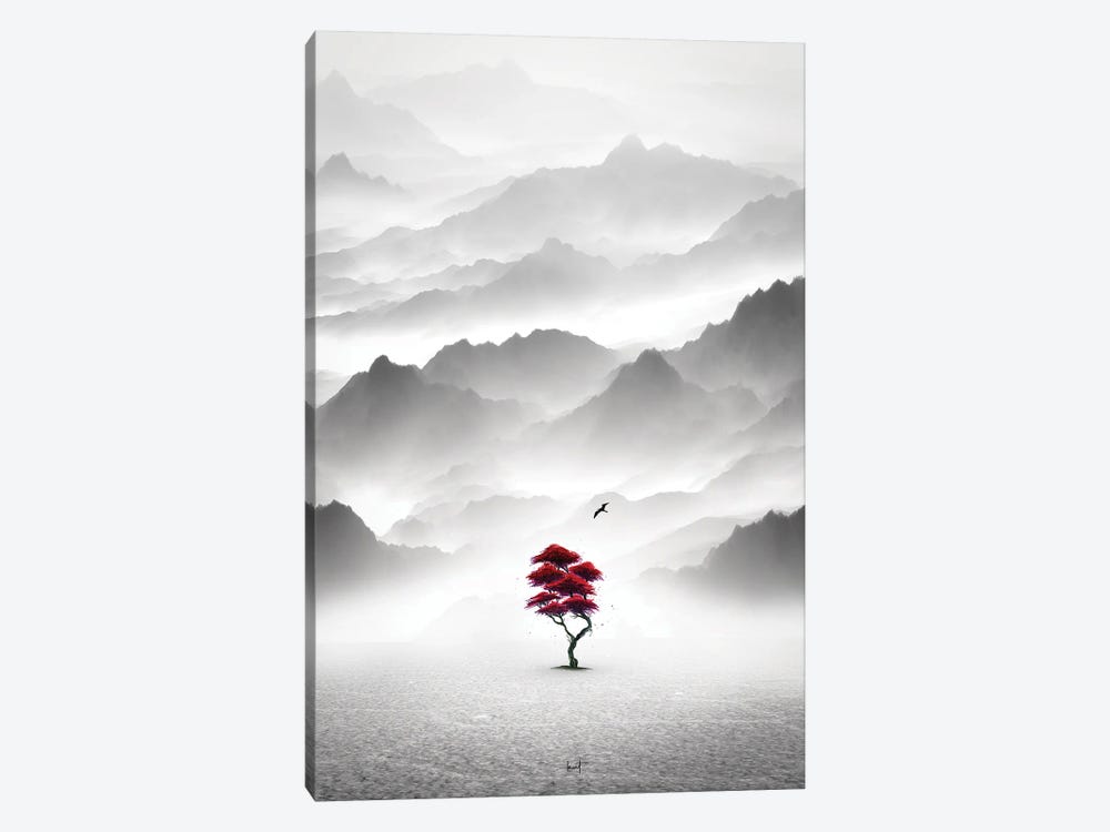 Noble Red by Kathrin Federer 1-piece Canvas Wall Art