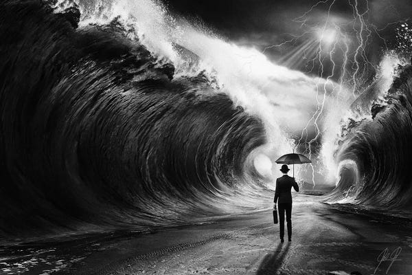 Composite Photography: Modern Moses I by Kathrin Federer