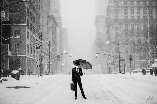 Black & White Cityscapes: Invisible II by Kathrin Federer