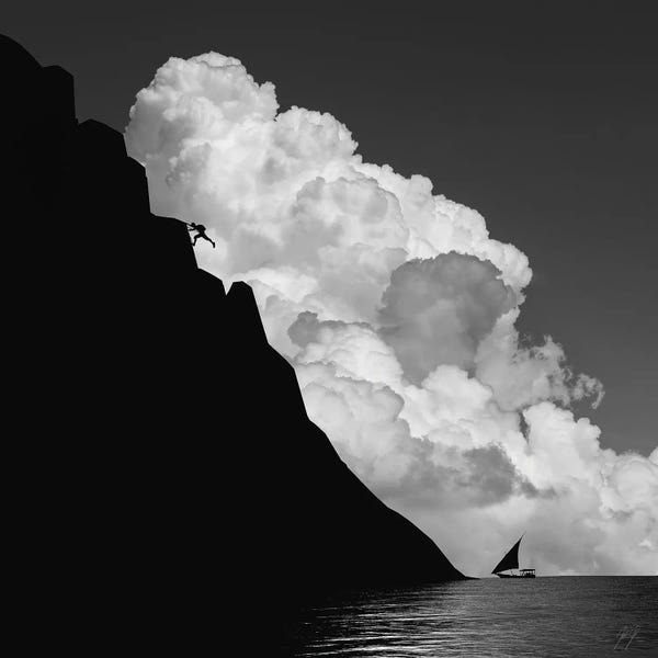 Black & White Minimalist Décor: No Risk, No Fun by Kathrin Federer