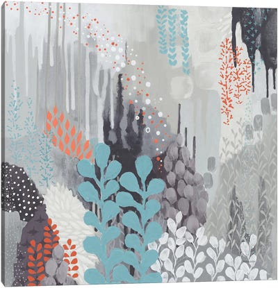 Gray Forest II Canvas Art Print - Kathy Ferguson