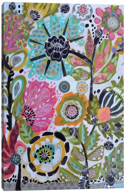 Garden Of Whimsy V Canvas Art Print - Karen Fields