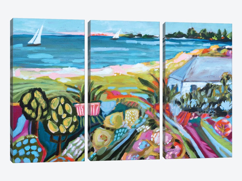Nautical Whimsy I by Karen Fields 3-piece Canvas Print