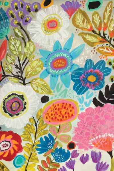 Secret Garden Floral I by Karen Fields art print