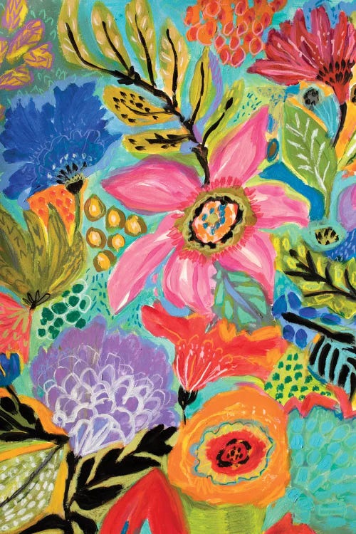 Secret Garden Floral II by Karen Fields wall art