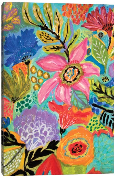 Secret Garden Floral II Canvas Art Print - Karen Fields