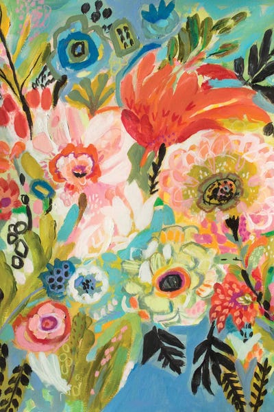 Karen Fields: Secret Garden Floral III by Karen Fields
