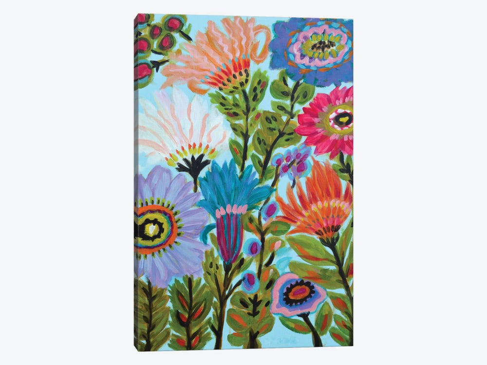 Secret Garden Floral IV by Karen Fields 1-piece Canvas Wall Art