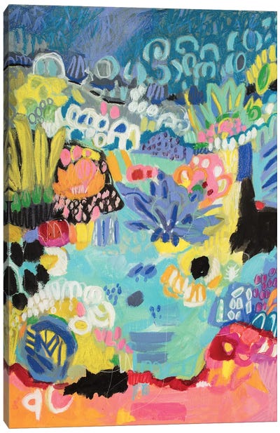 Whimsical Pond III Canvas Art Print - Karen Fields